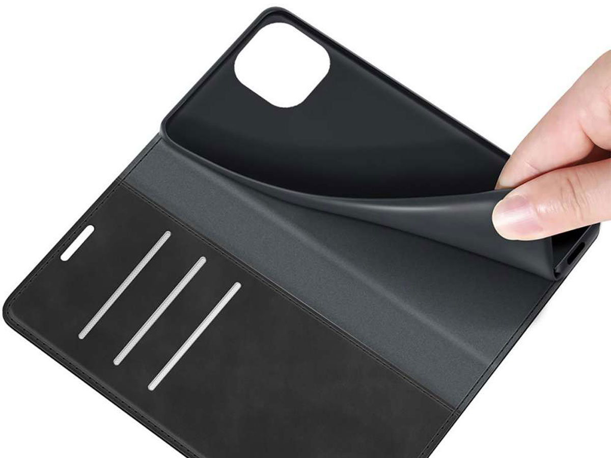 Just in Case Magnetic BookCase Zwart - Xiaomi Mi 11 Lite hoesje