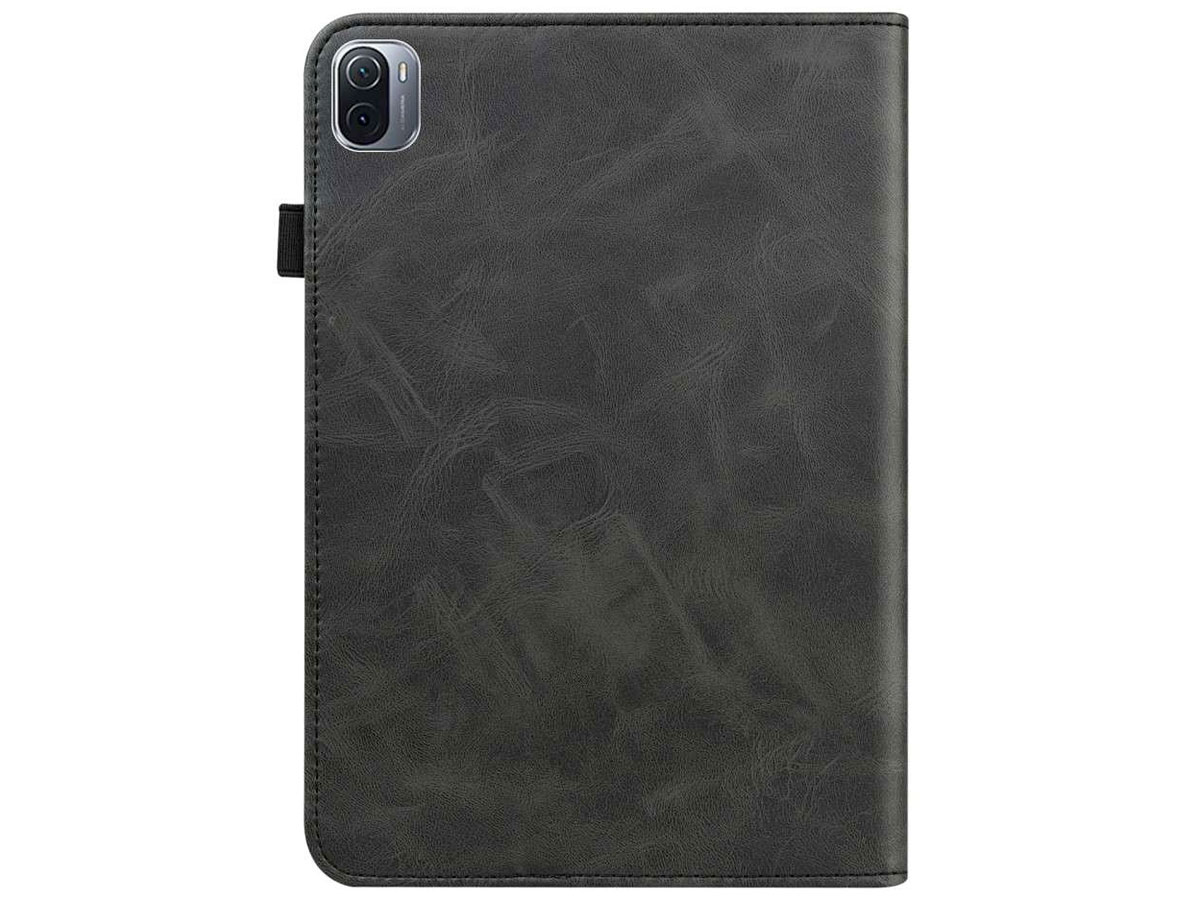 Geometric PU Leather Folio Case Zwart - Xiaomi Pad 5 Hoesje