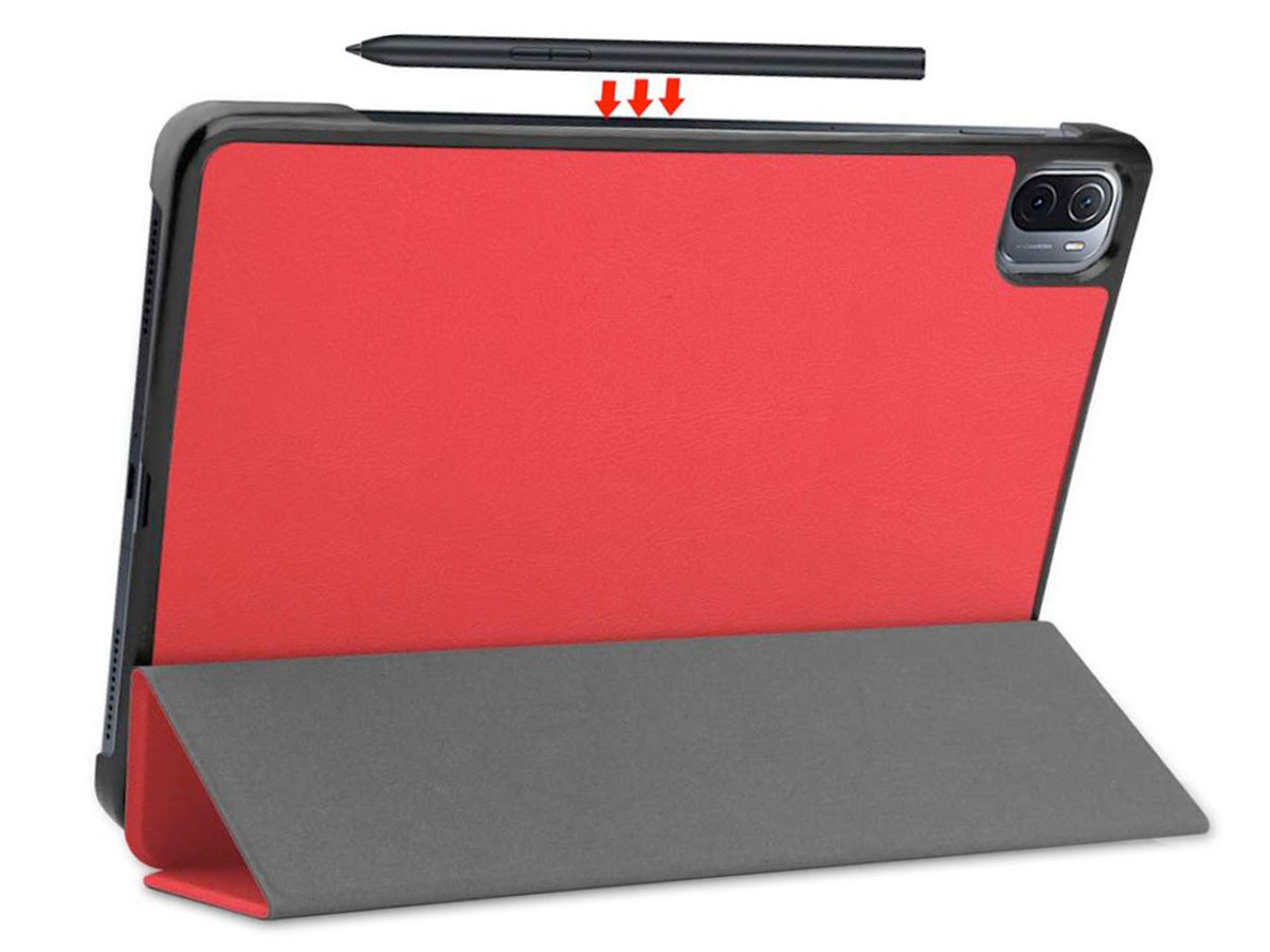 Smart Slimfit Stand Folio Case Rood - Xiaomi Pad 5 Hoesje