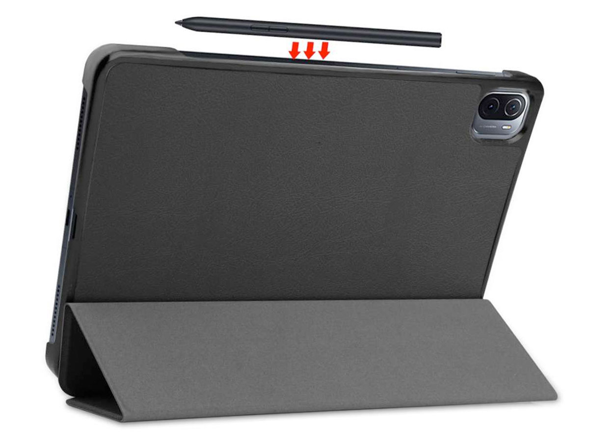 Smart Slimfit Stand Folio Case Zwart - Xiaomi Pad 5 Hoesje