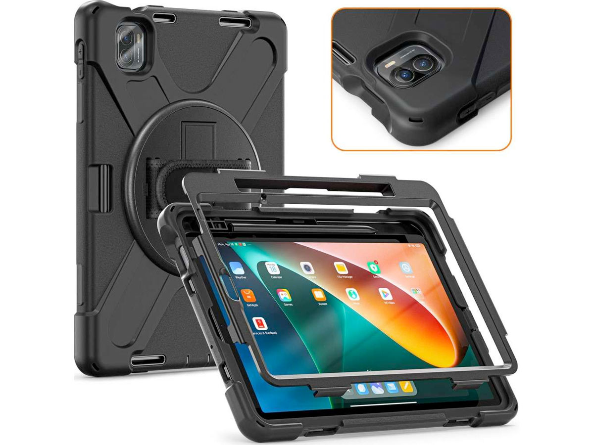 Airstrap Handvat Case Pencil - Rugged Xiaomi Pad 5 Hoes