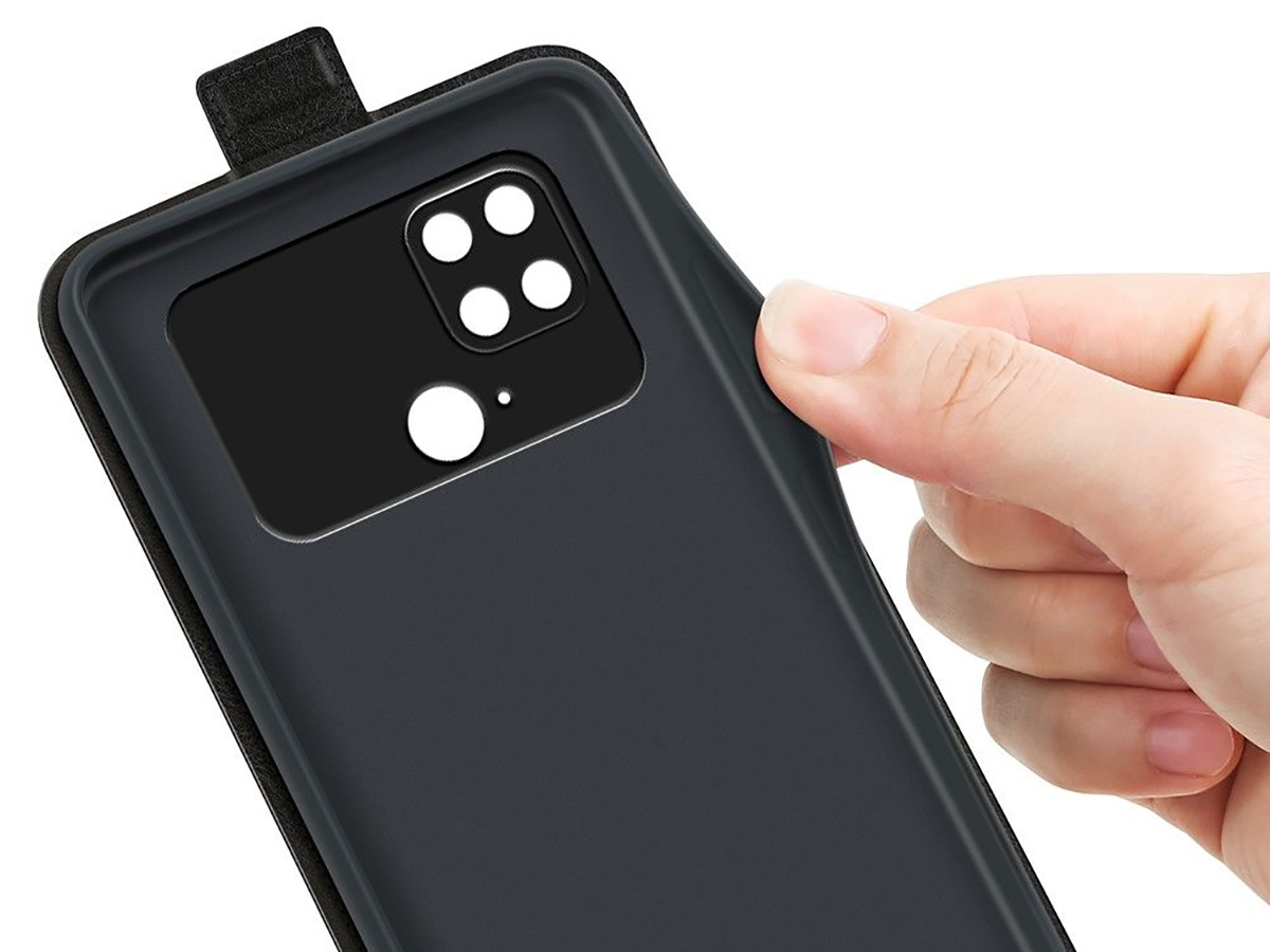 Just in Case Flip Case Zwart - Xiaomi Poco C40 hoesje