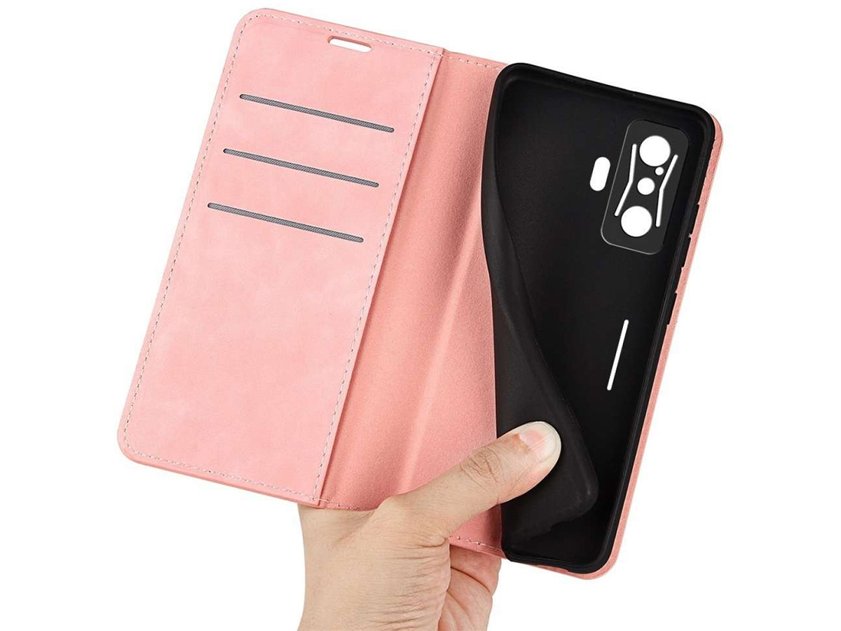 Just in Case Slim Wallet Case Roze - Xiaomi Poco F4 GT hoesje