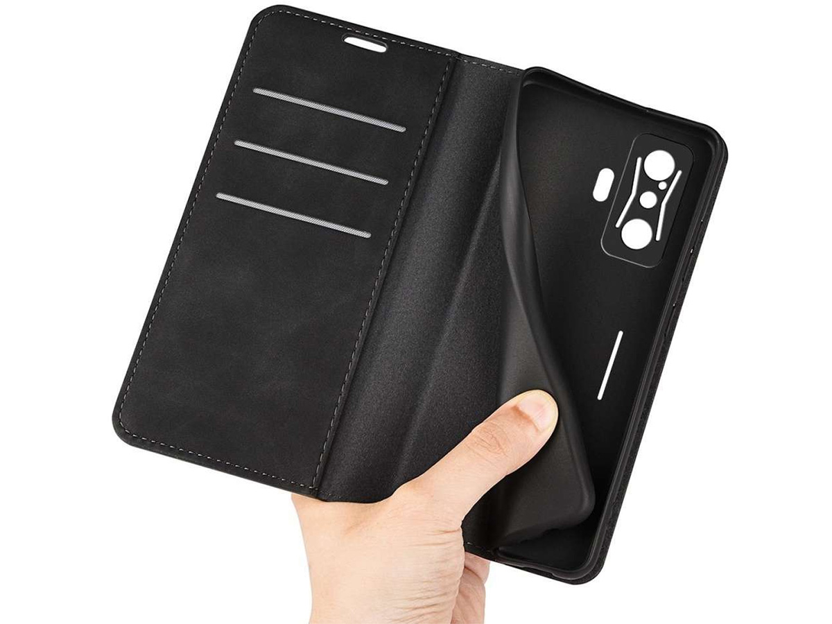 Just in Case Slim Wallet Case Zwart - Xiaomi Poco F4 GT hoesje