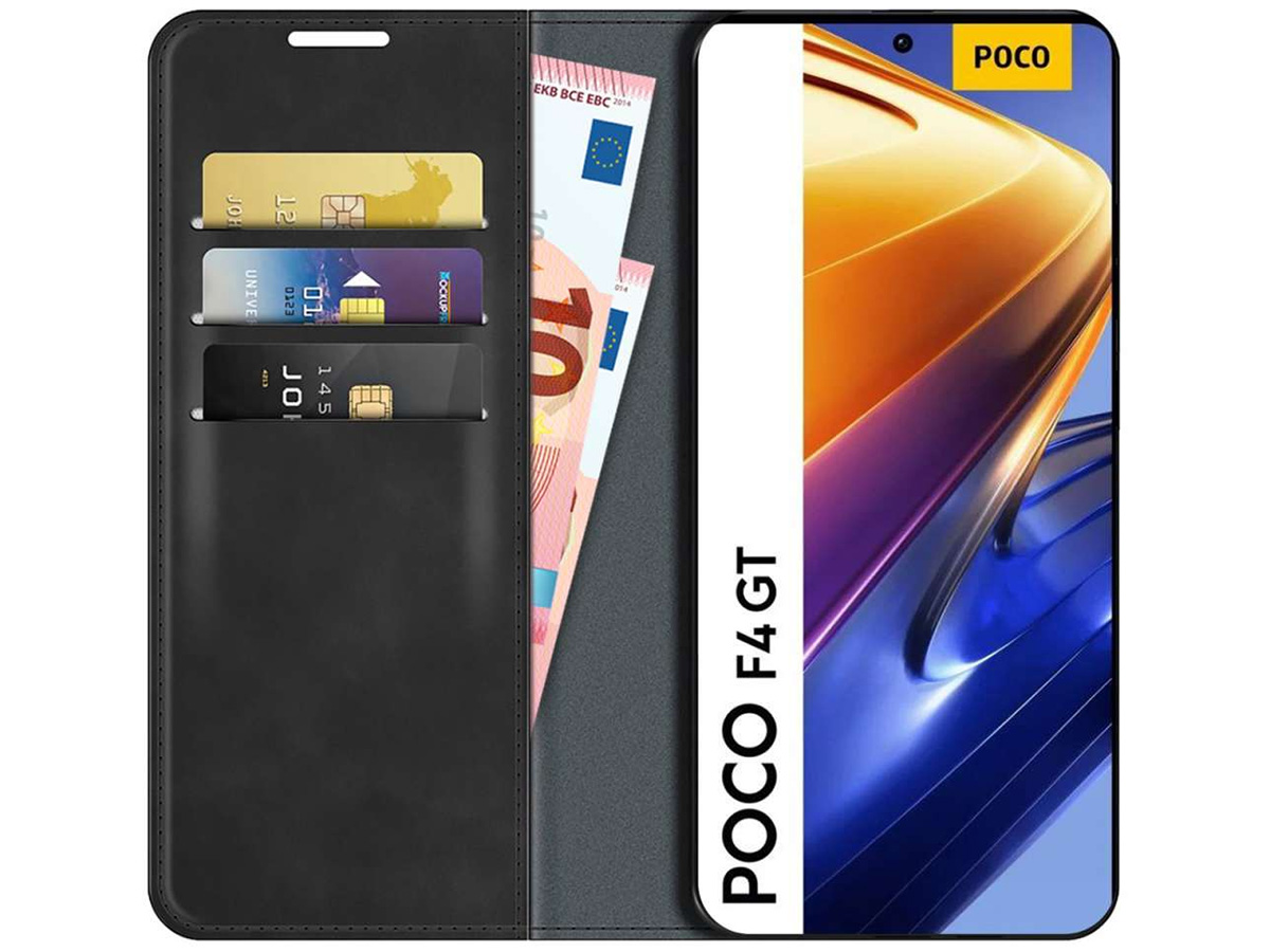 Just in Case Slim Wallet Case Zwart - Xiaomi Poco F4 GT hoesje