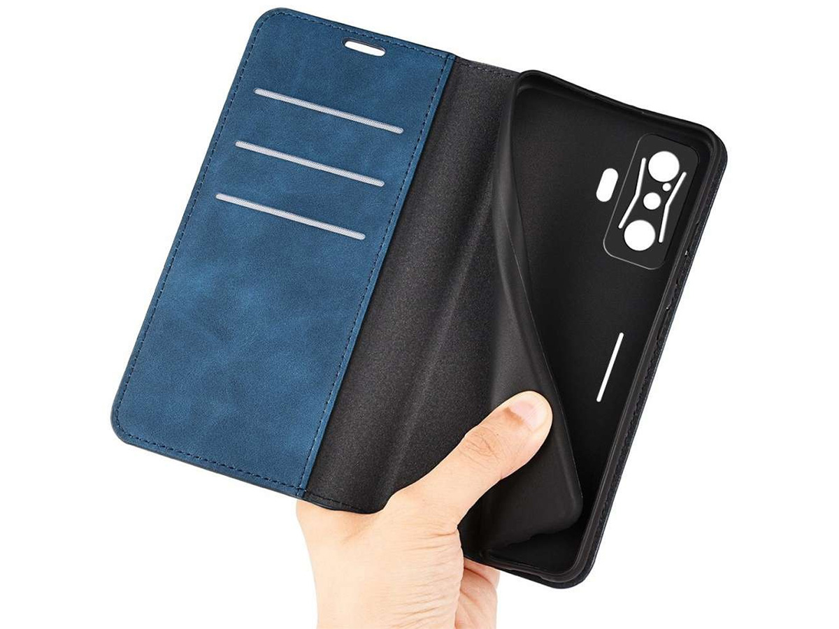 Just in Case Slim Wallet Case Blauw - Xiaomi Poco F4 GT hoesje