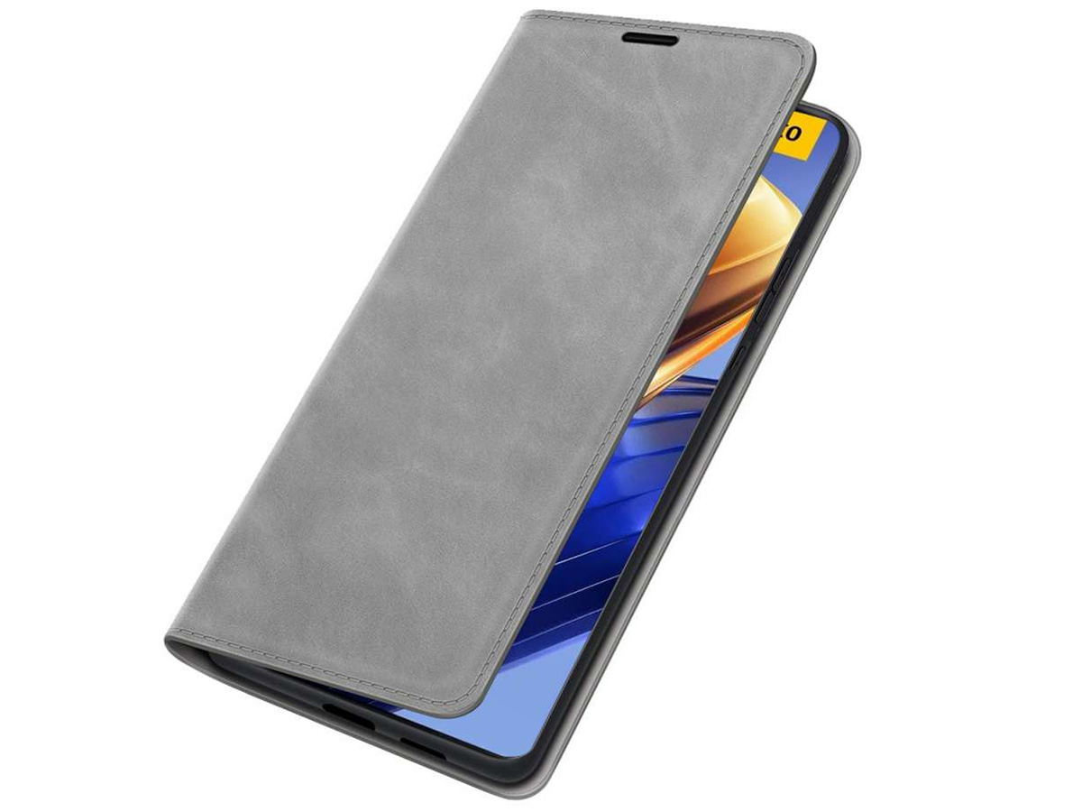 Just in Case Slim Wallet Case Grijs - Xiaomi Poco F4 GT hoesje