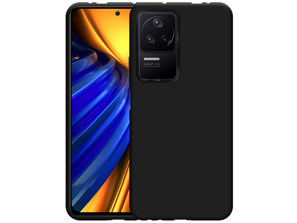 Just in Case Black TPU Case - Xiaomi Poco F4 hoesje