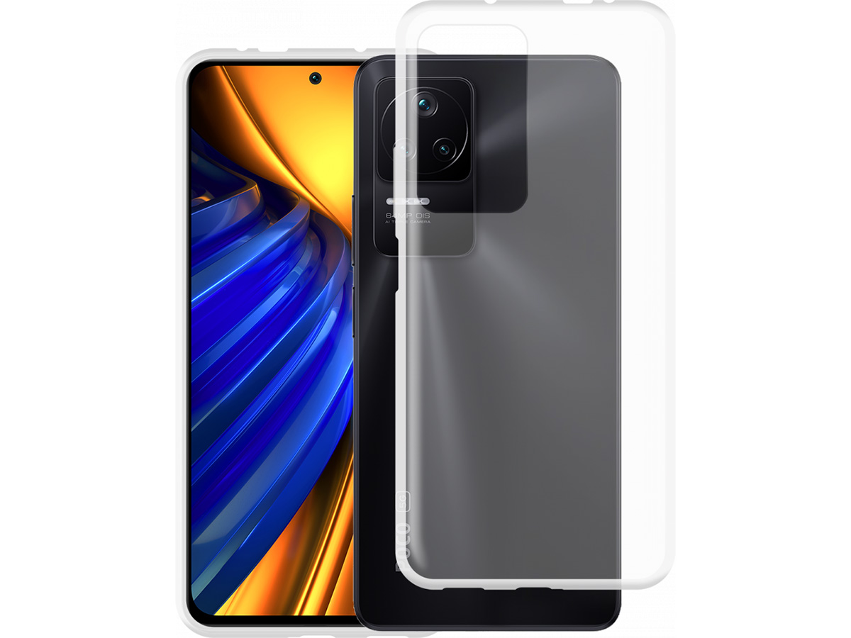 Just in Case Crystal Clear TPU Case - Xiaomi Poco F4 hoesje