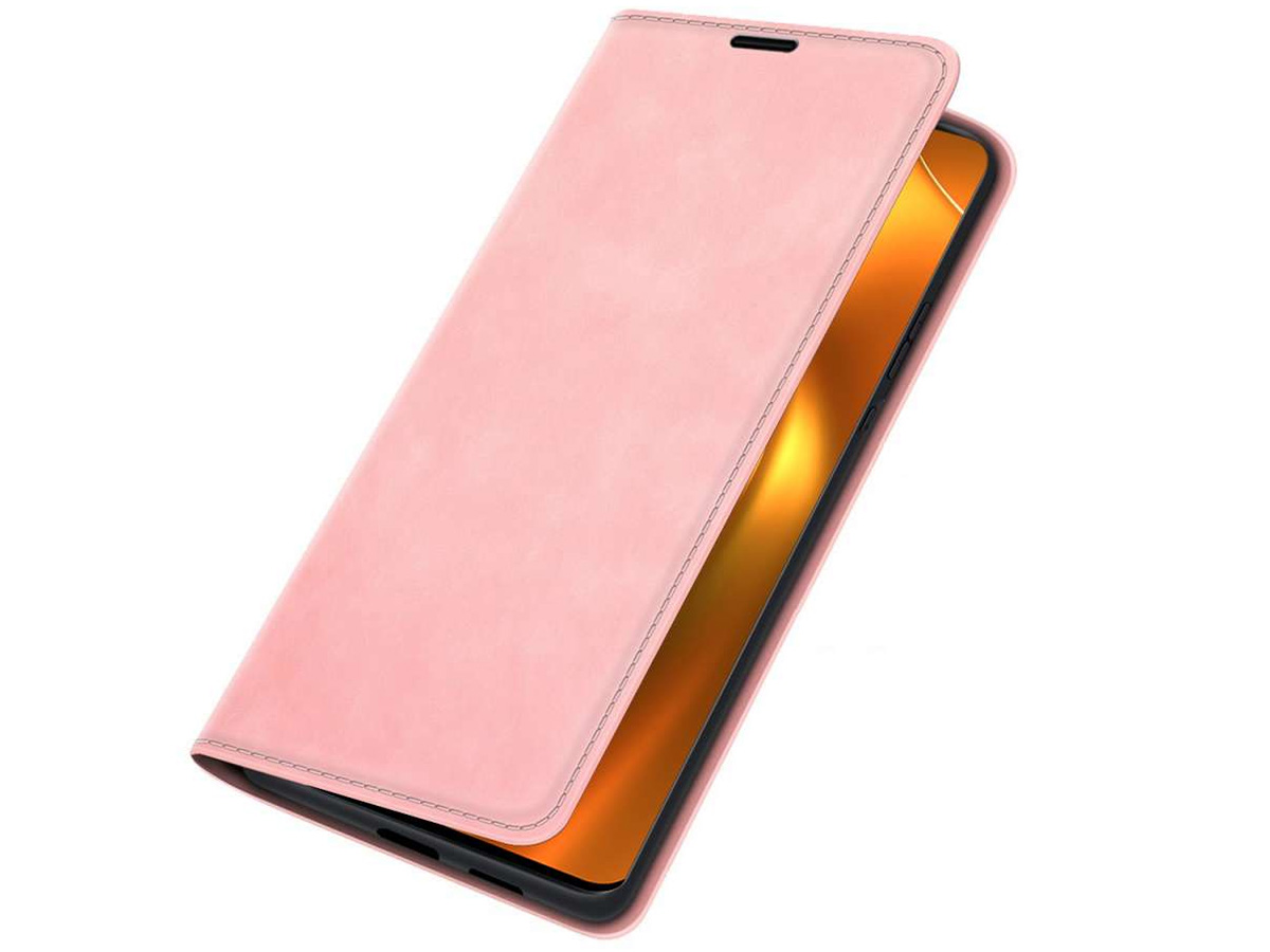 Just in Case Slim Wallet Case Roze - Xiaomi Poco F4 hoesje