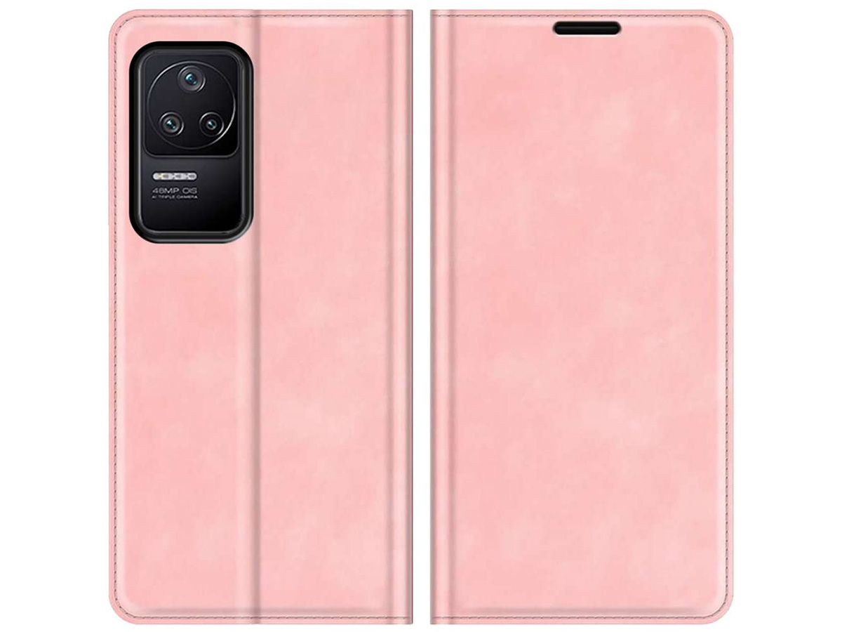 Just in Case Slim Wallet Case Roze - Xiaomi Poco F4 hoesje