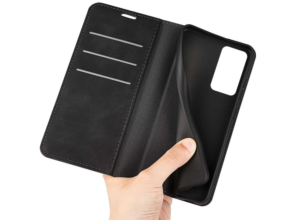 Just in Case Slim Wallet Case Zwart - Xiaomi Poco F4 hoesje