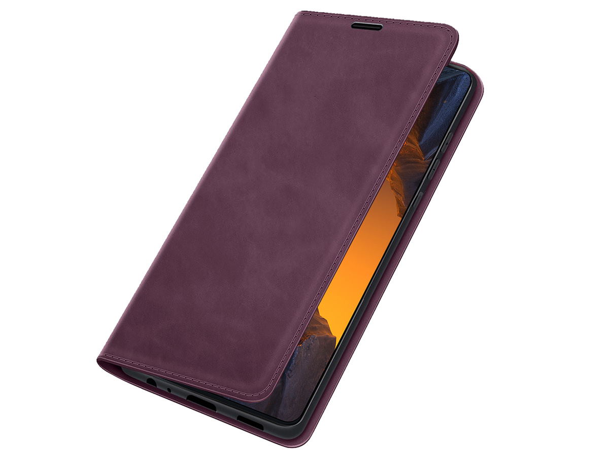 Just in Case Slim Wallet Case Paars - Xiaomi Poco F5 hoesje