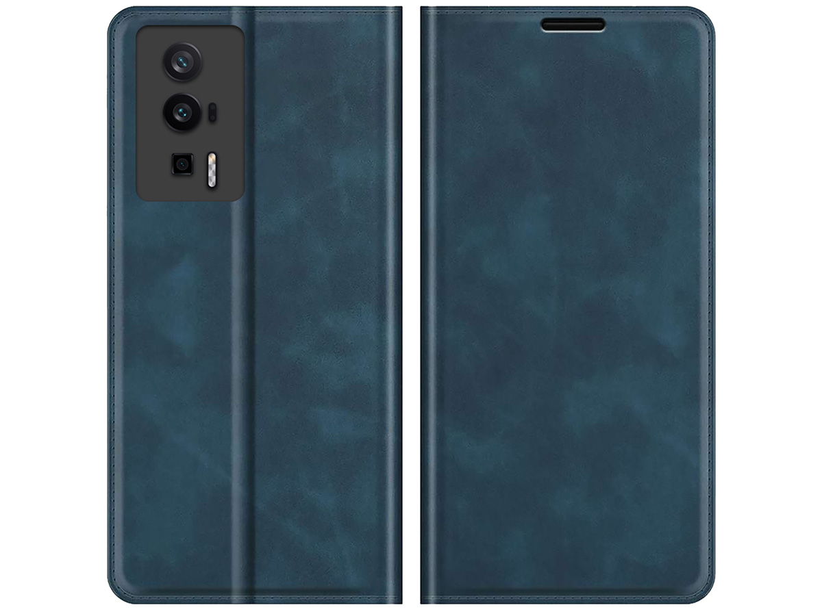 Just in Case Slim Wallet Case Blauw - Xiaomi Poco F5 Pro hoesje