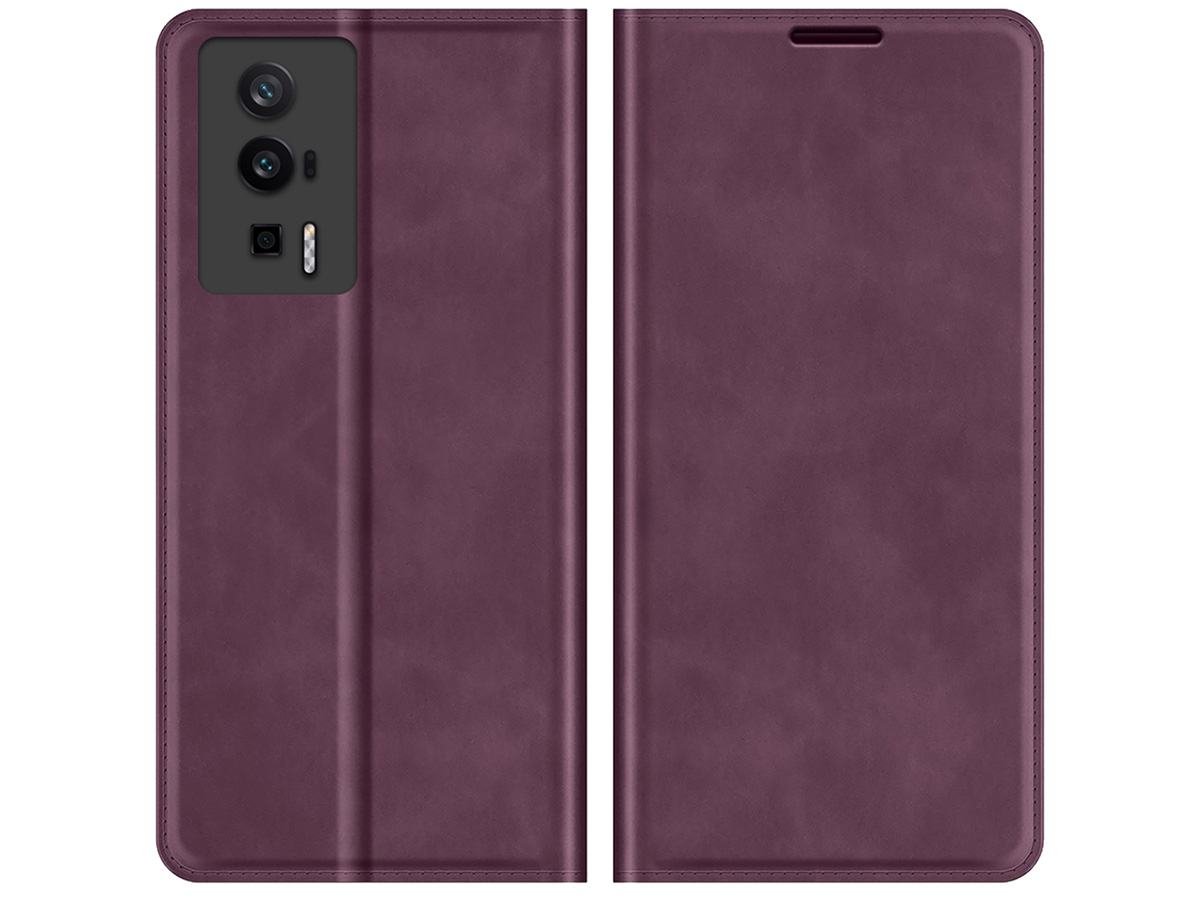 Just in Case Slim Wallet Case Paars - Xiaomi Poco F5 Pro hoesje