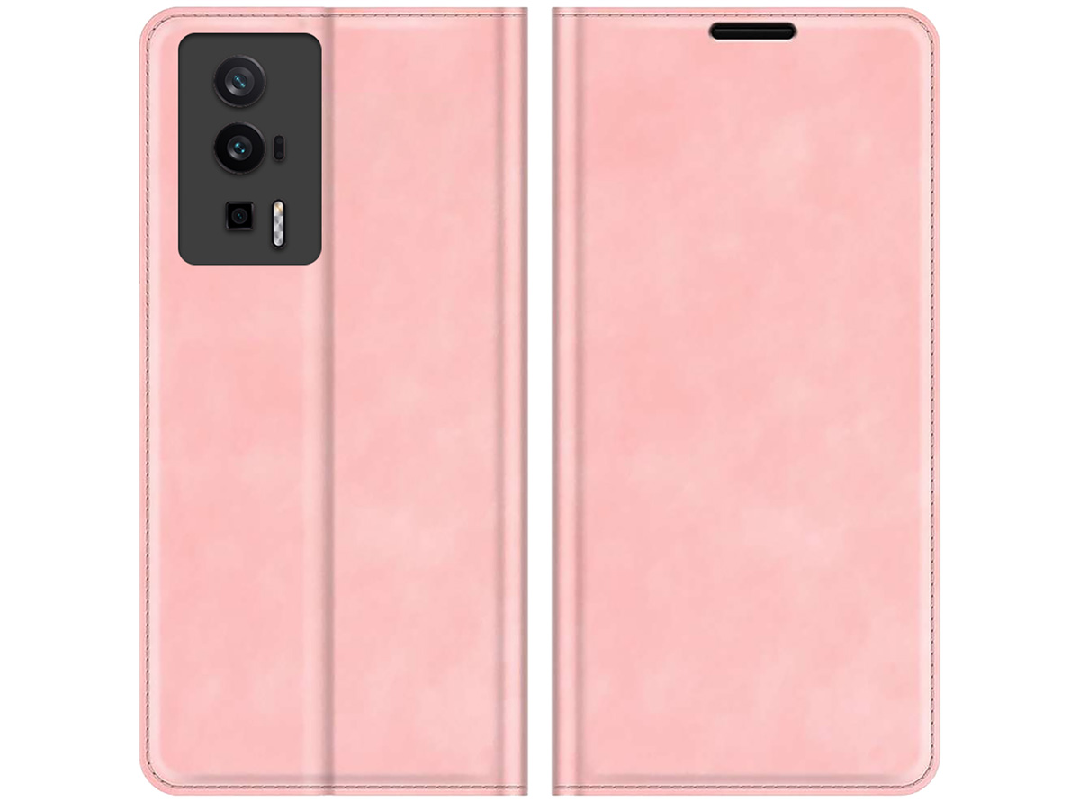 Just in Case Slim Wallet Case Roze - Xiaomi Poco F5 Pro hoesje