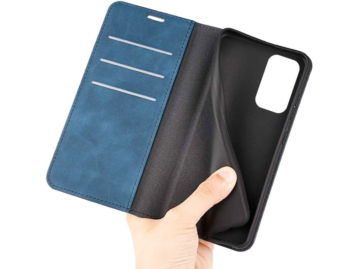 Just in Case Slim Wallet Case Blauw - Xiaomi Poco M4 Pro 5G hoesje