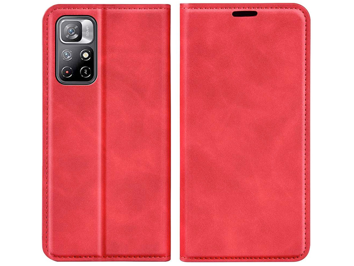 Just in Case Slim Wallet Case Rood - Xiaomi Poco M4 Pro 5G hoesje