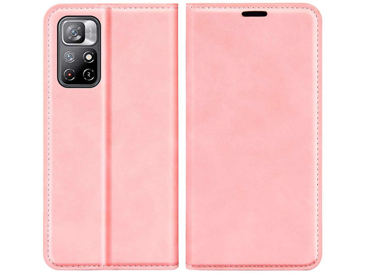 Just in Case Slim Wallet Case Roze - Xiaomi Poco M4 Pro 5G hoesje