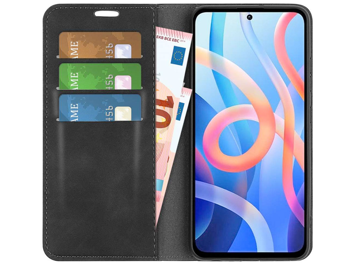 Just in Case Slim Wallet Case Zwart - Xiaomi Poco M4 Pro 5G hoesje