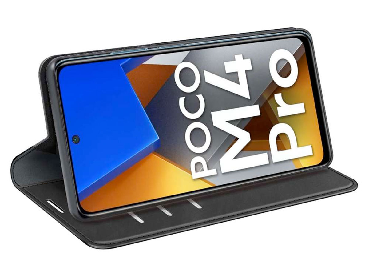 Just in Case Slim Wallet Case Zwart - Xiaomi Poco M4 Pro hoesje