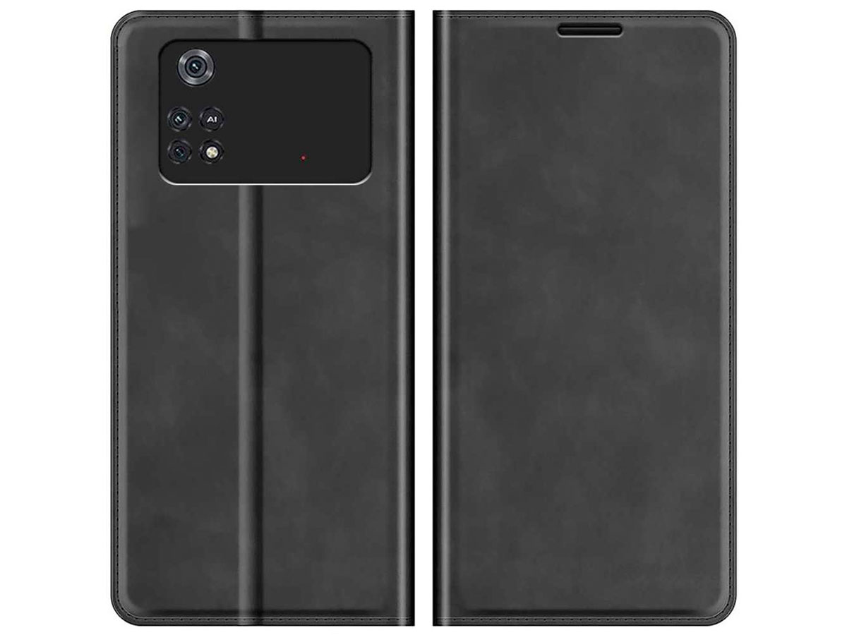 Just in Case Slim Wallet Case Zwart - Xiaomi Poco M4 Pro hoesje