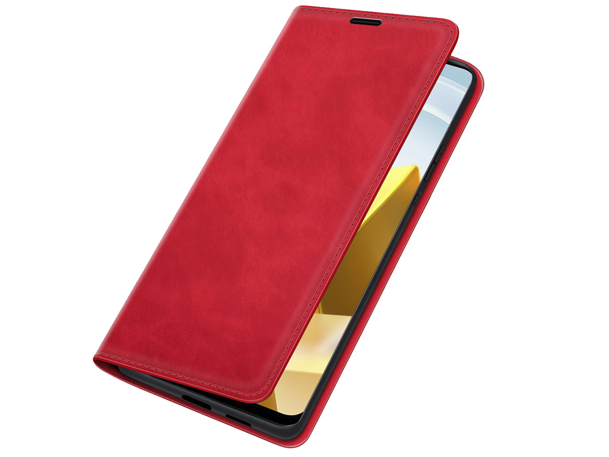 Just in Case Slim Wallet Case Rood - Xiaomi Poco M5 hoesje