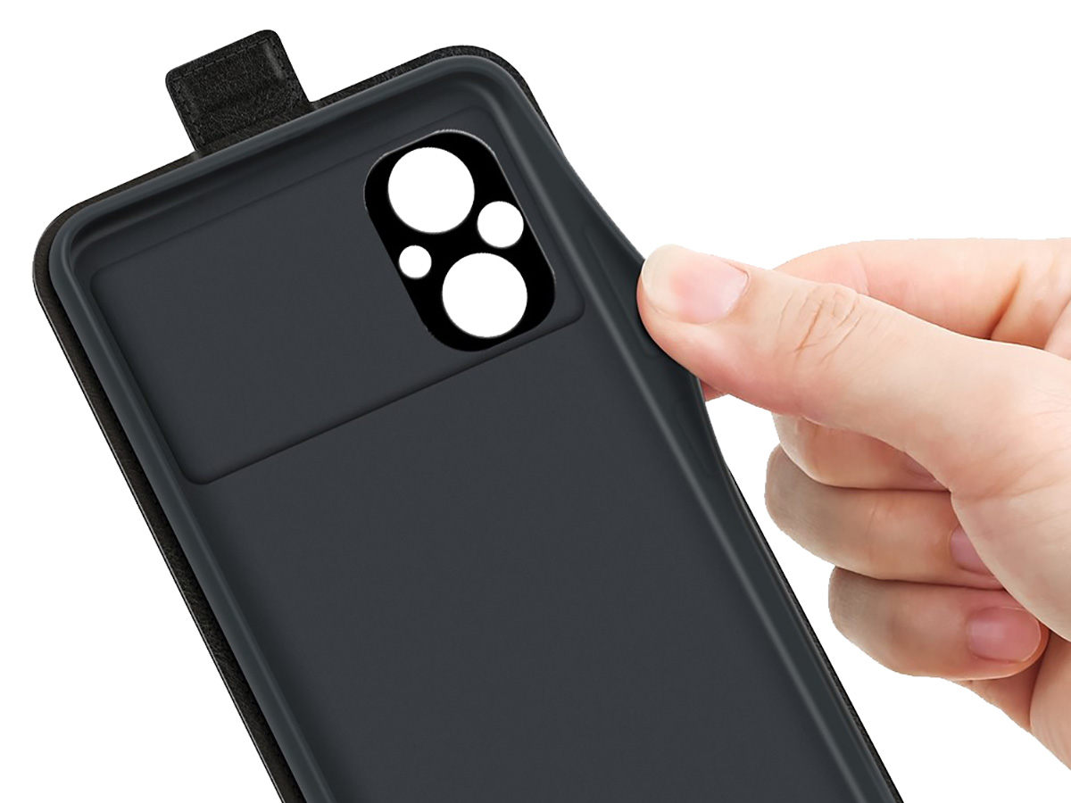 Just in Case Flip Case Zwart - Xiaomi Poco M5 hoesje