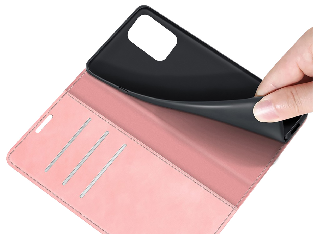 Just in Case Slim Wallet Case Roze - Xiaomi Poco M5s hoesje