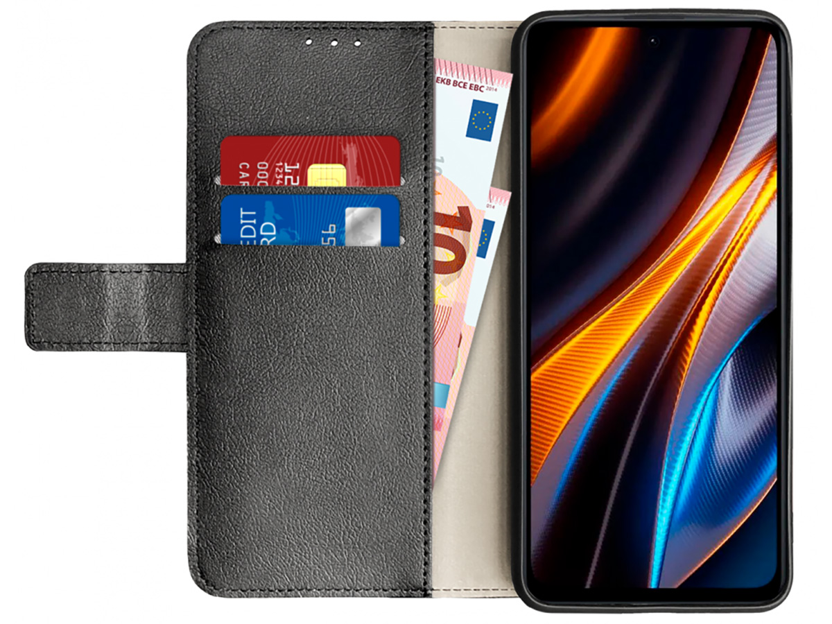 Just in Case Wallet Case Zwart - Xiaomi Poco X4 GT hoesje