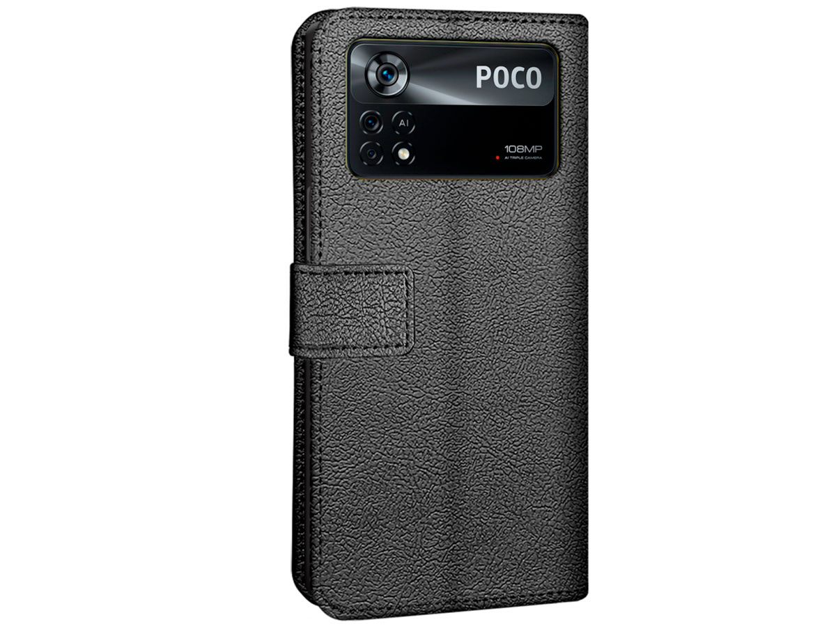 Just in Case Wallet Case Zwart - Xiaomi Poco X4 Pro hoesje