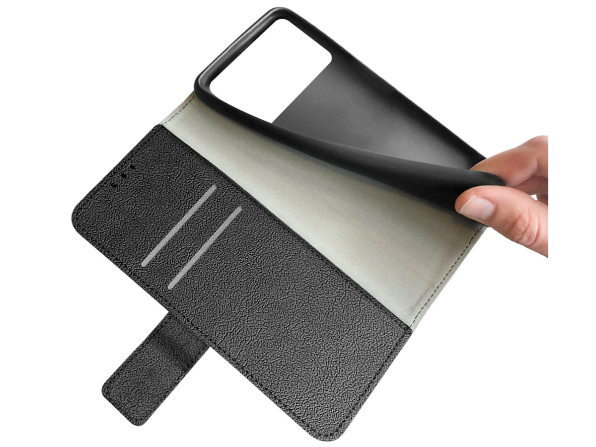 Just in Case Wallet Case Zwart - Xiaomi Poco X4 Pro hoesje