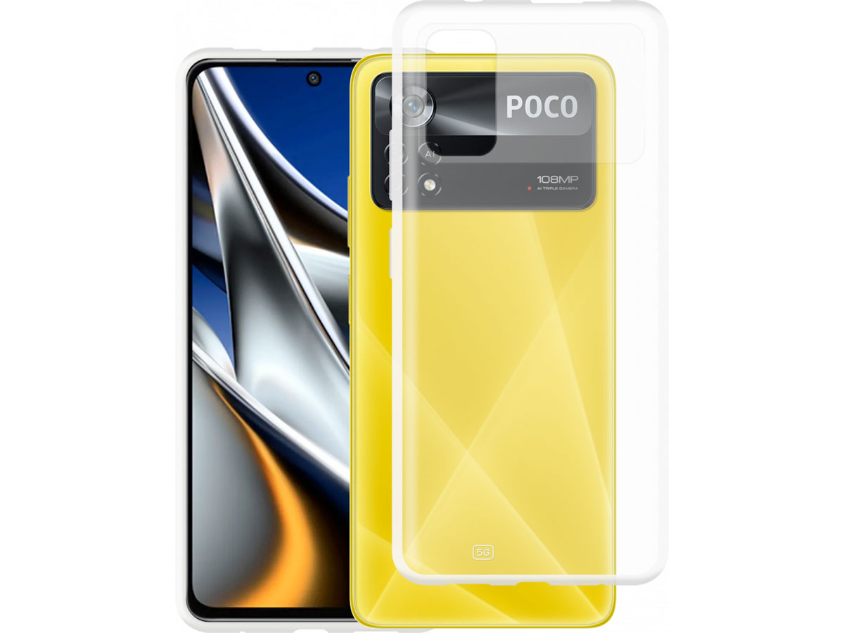Just in Case Crystal Clear TPU Case - Xiaomi Poco X4 Pro hoesje
