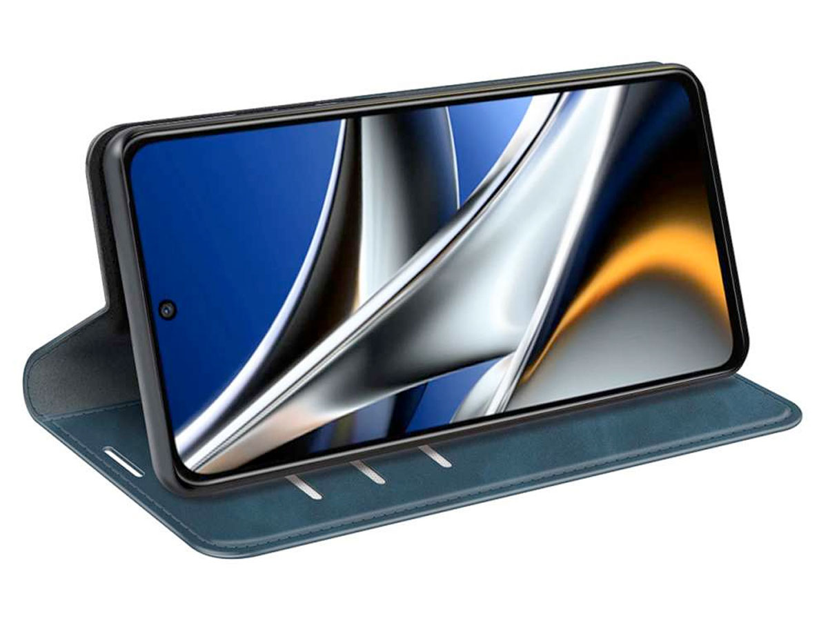 Just in Case Slim Wallet Case Blauw - Xiaomi Poco X4 Pro hoesje