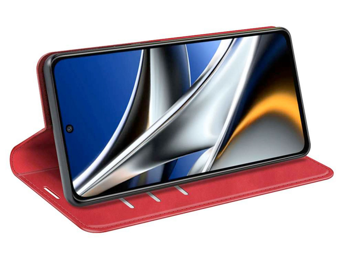 Just in Case Slim Wallet Case Rood - Xiaomi Poco X4 Pro hoesje