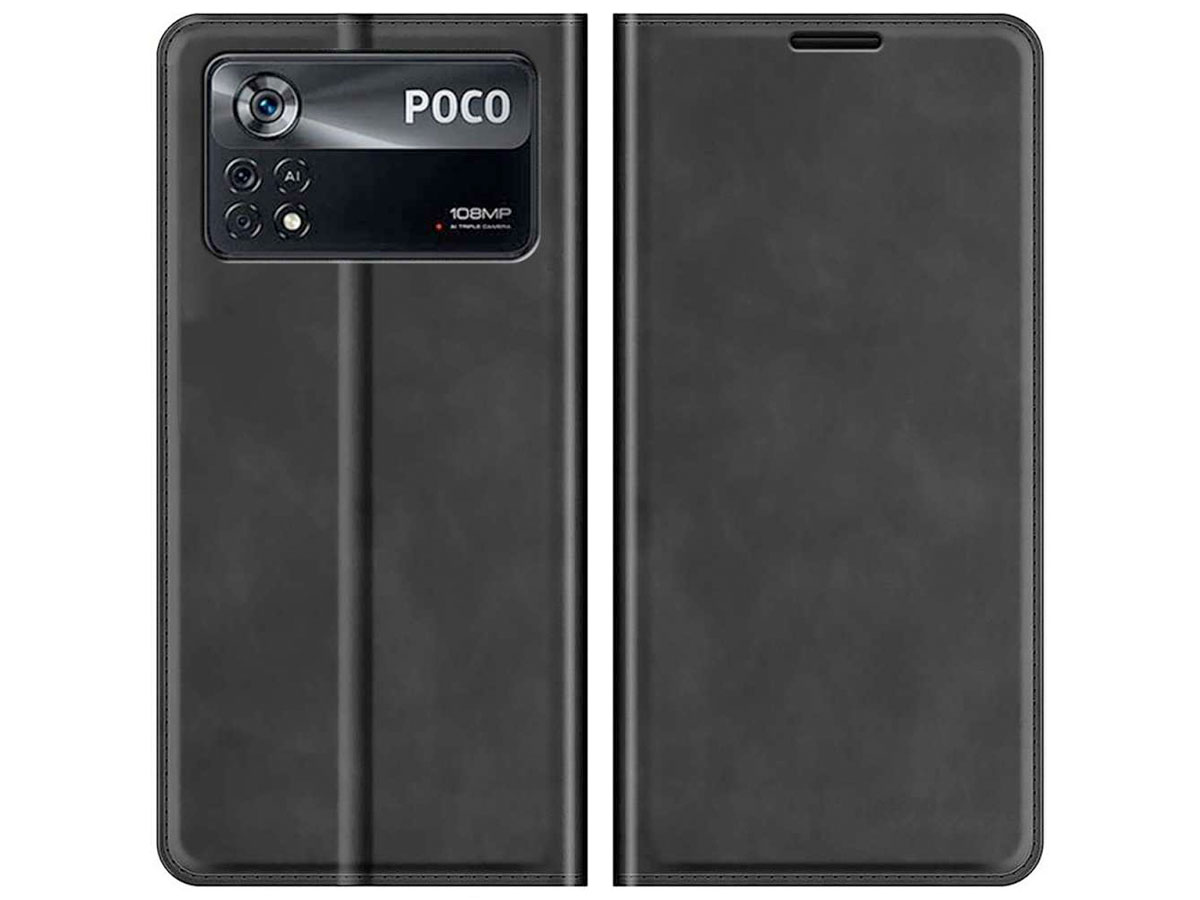 Just in Case Slim Wallet Case Zwart - Xiaomi Poco X4 Pro hoesje