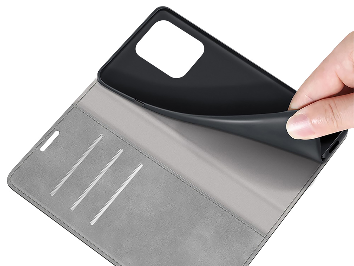 Just in Case Slim Wallet Case Grijs - Xiaomi Poco X5 hoesje
