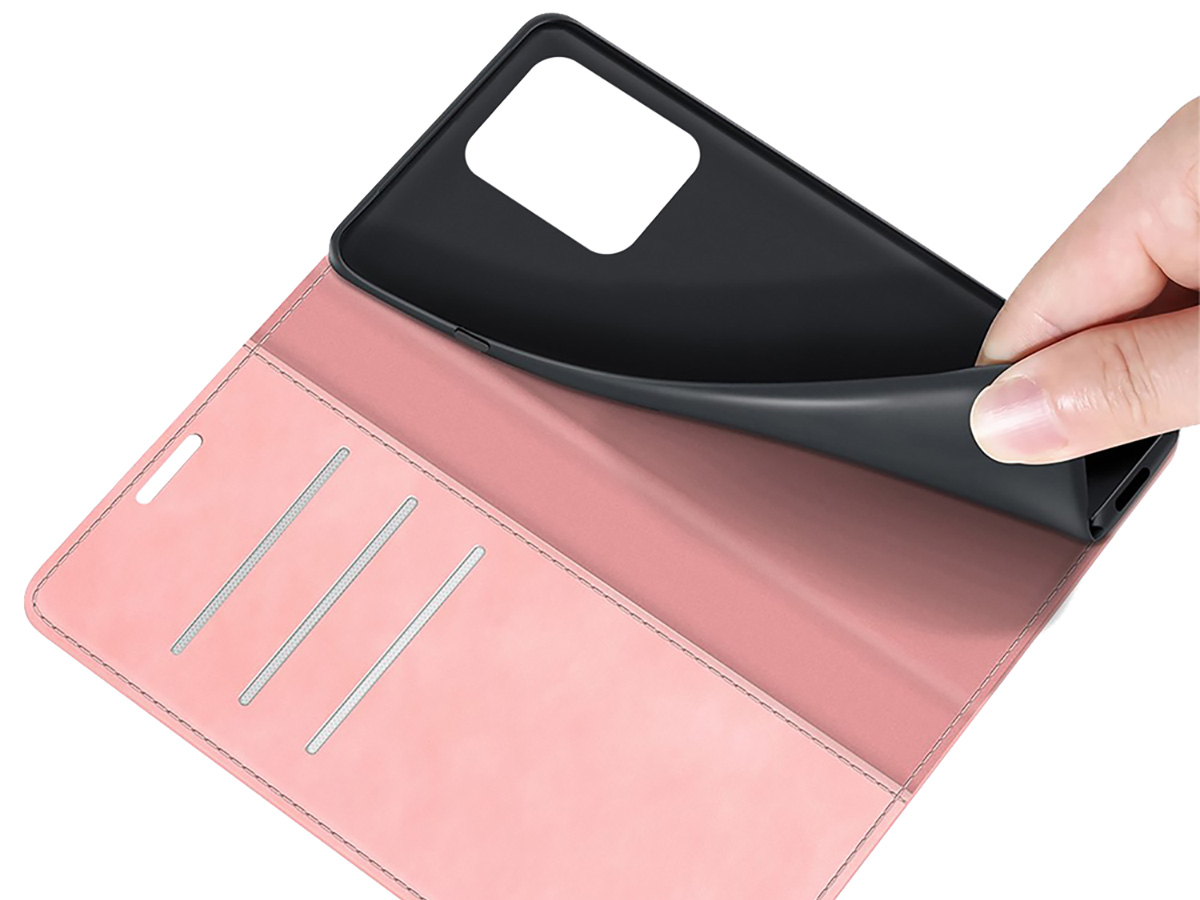 Just in Case Slim Wallet Case Roze - Xiaomi Poco X5 Pro hoesje