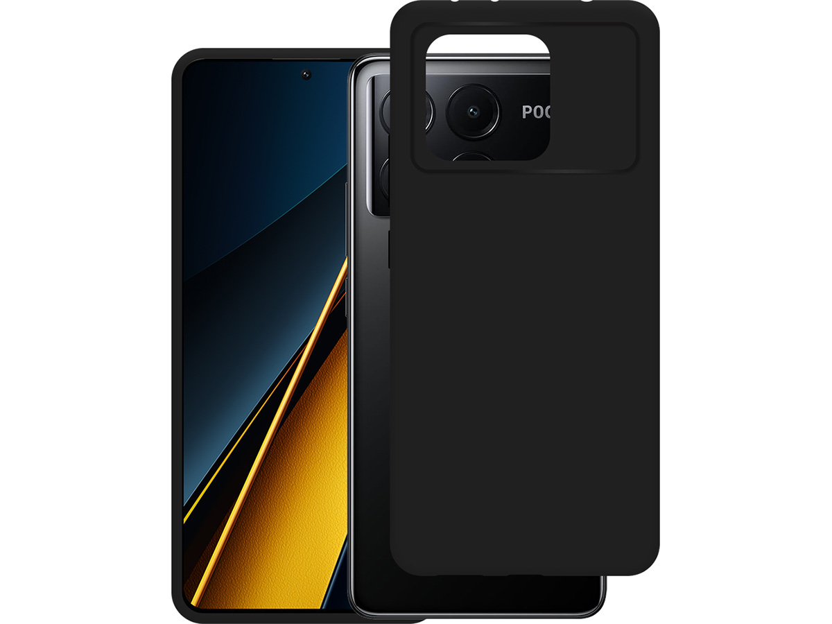 Just in Case TPU Case Zwart - Xiaomi Poco X6 Pro hoesje