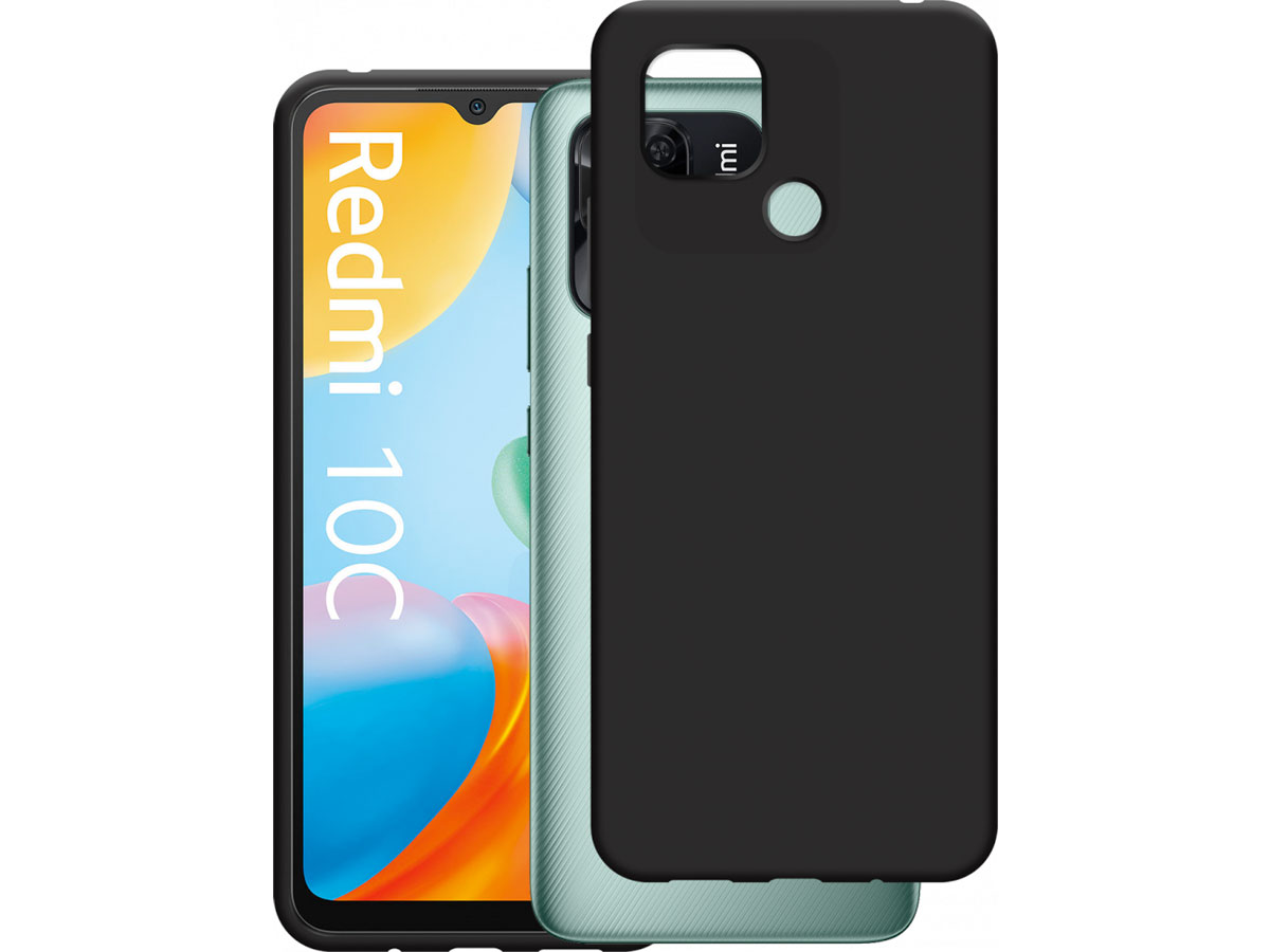 Just in Case Black TPU Case - Xiaomi Redmi 10C hoesje