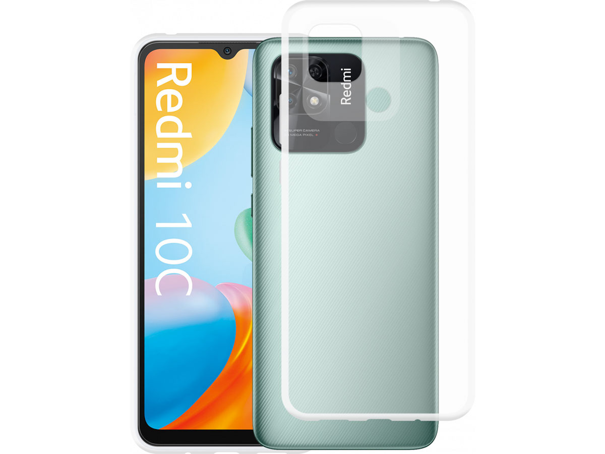 Just in Case Crystal Clear TPU Case - Xiaomi Redmi 10C hoesje