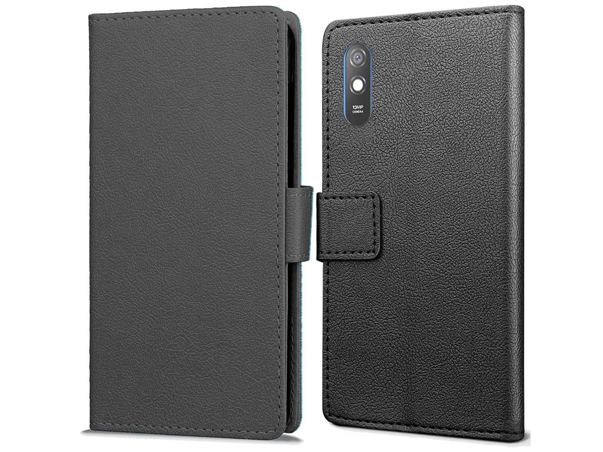 Just in Case Wallet Case Zwart - Xiaomi Redmi 9A hoesje