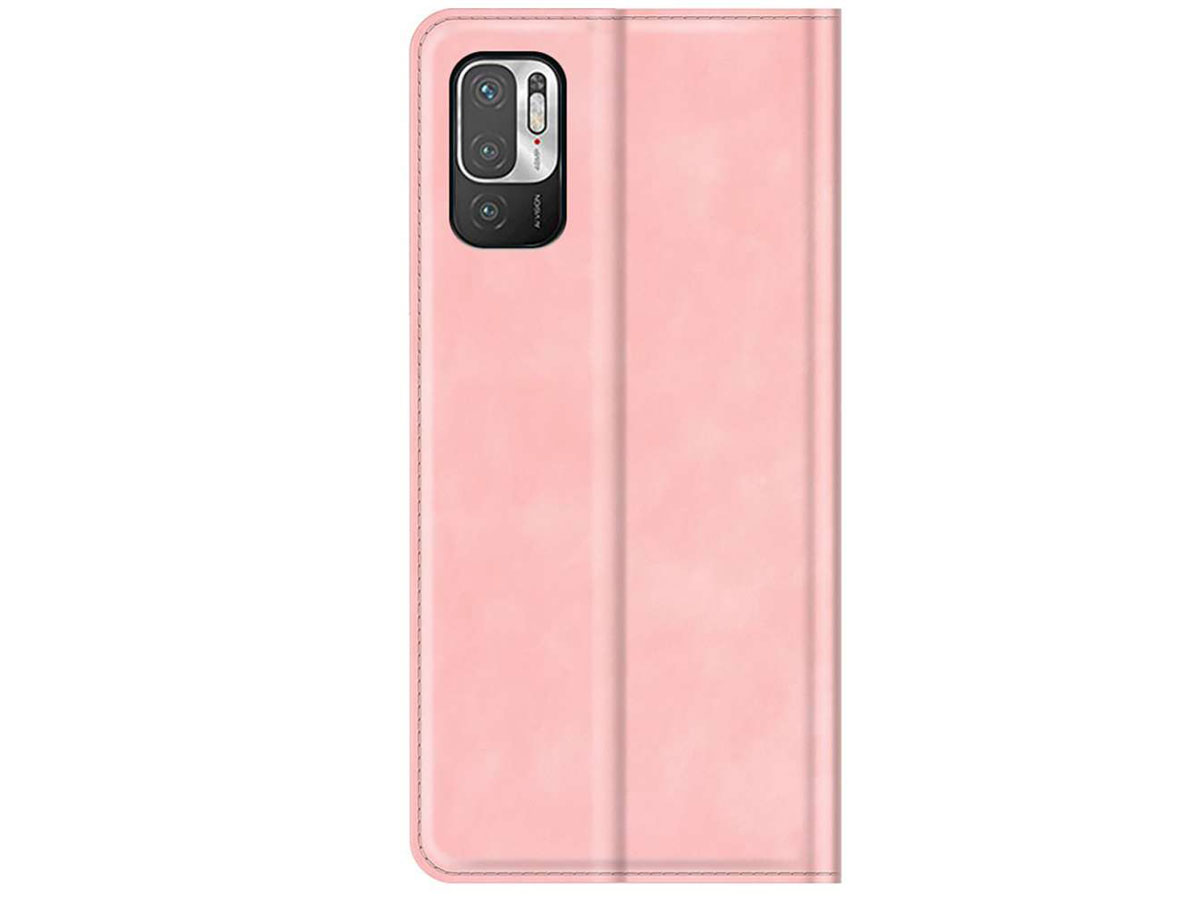 Just in Case Magnetic BookCase Roze - Xiaomi Redmi Note 10 5G hoesje