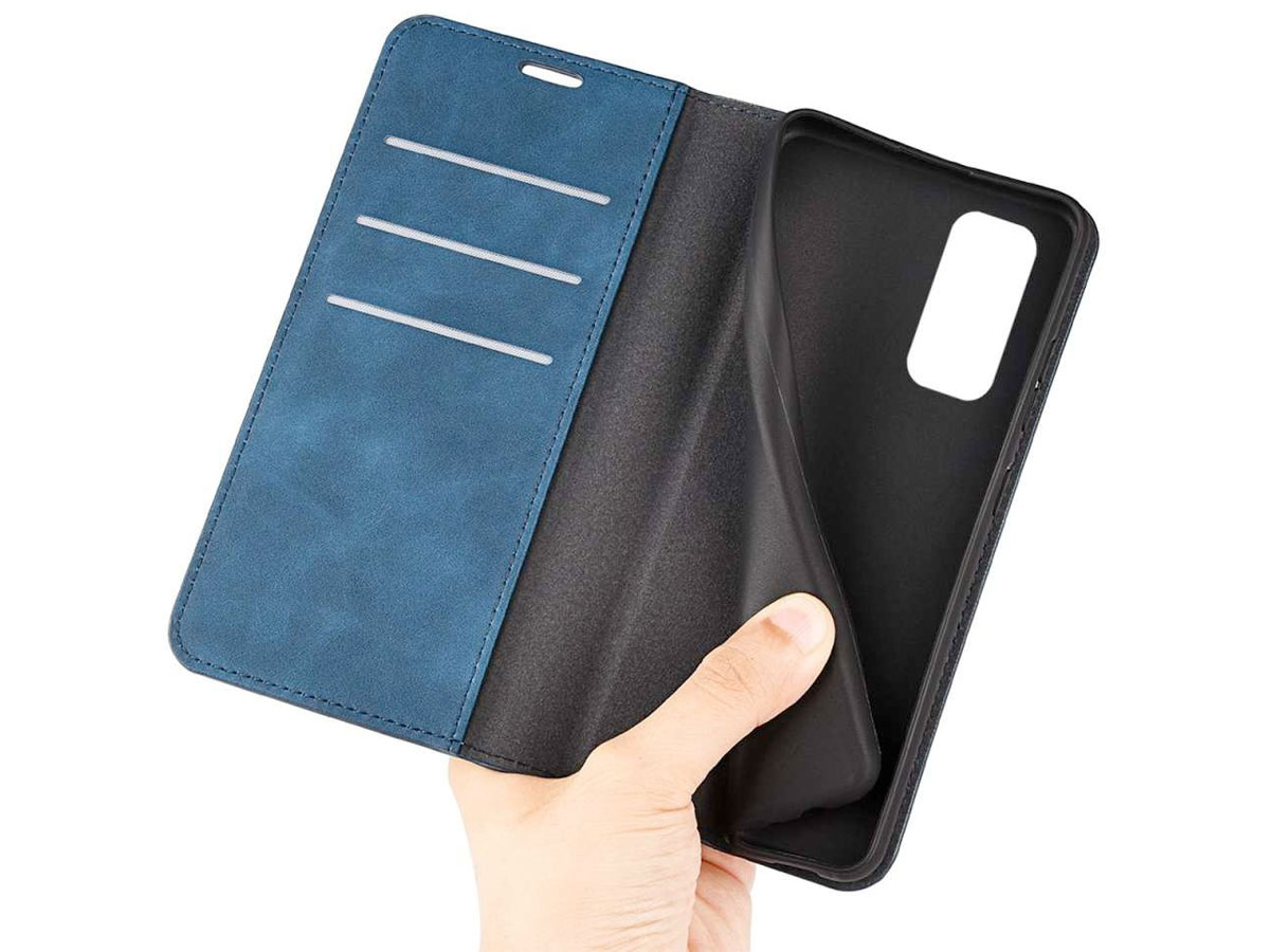 Just in Case Slim Wallet Case Blauw - Xiaomi Redmi Note 11/11s hoesje