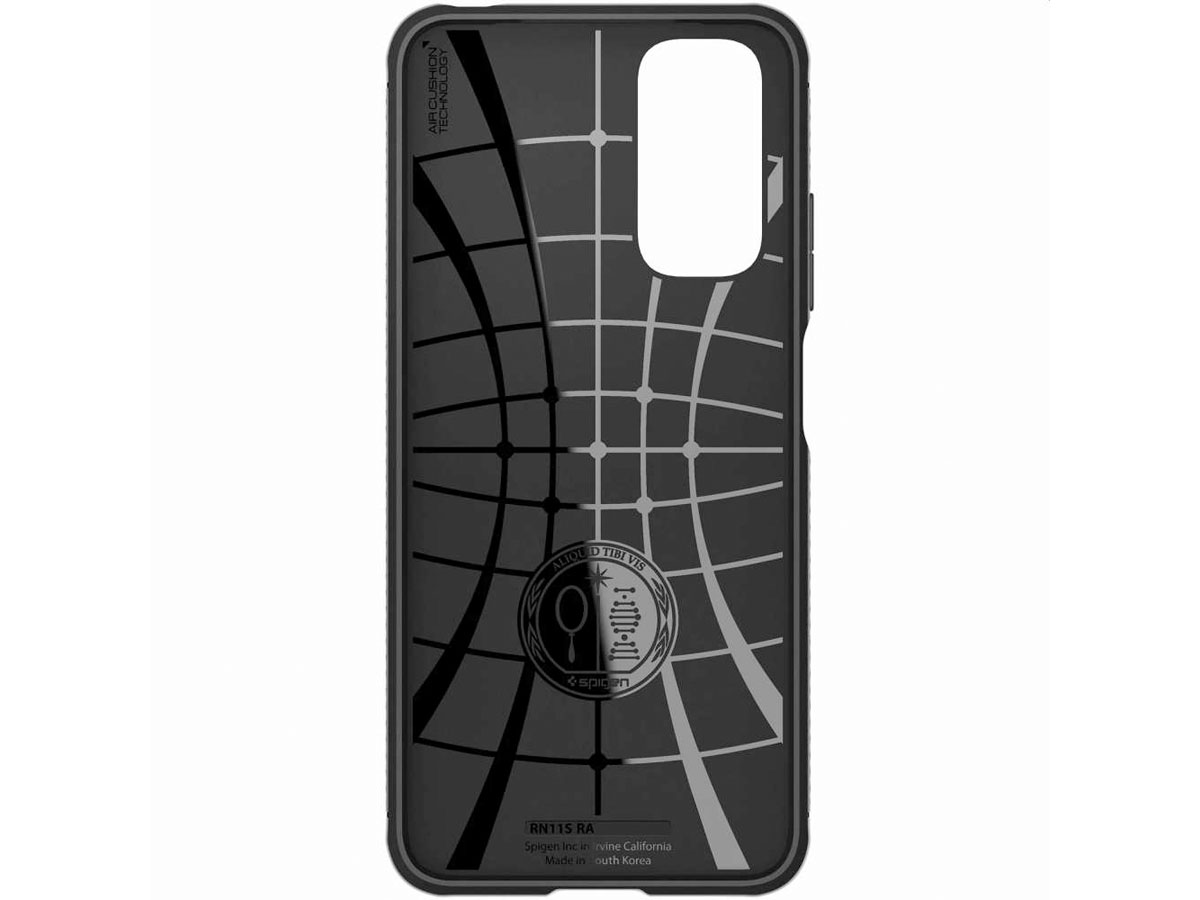 Spigen Rugged Armor Case Zwart - Xiaomi Redmi Note 11/11s Hoesje