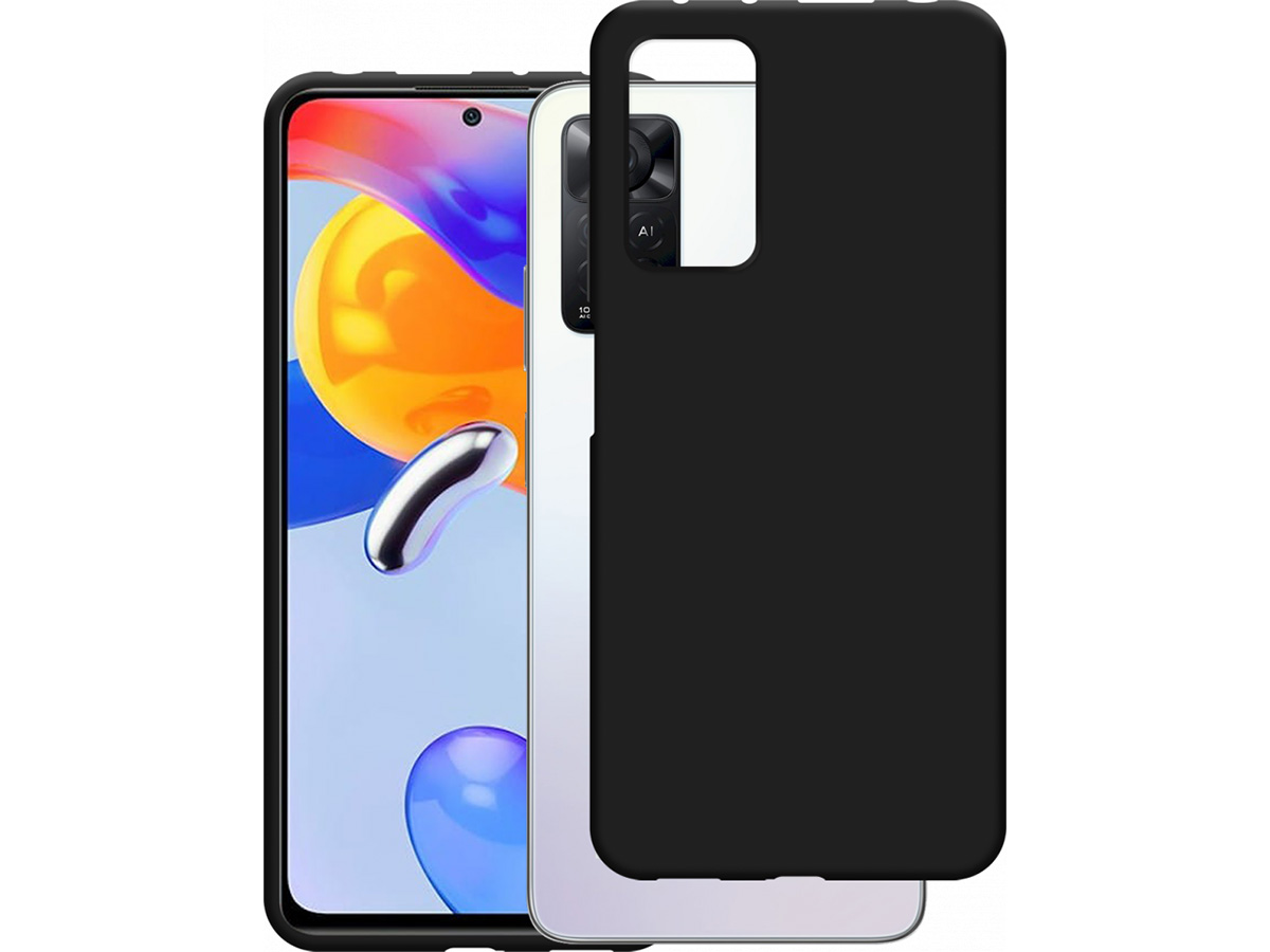 Just in Case Black TPU Case - Xiaomi Redmi Note 11 Pro hoesje