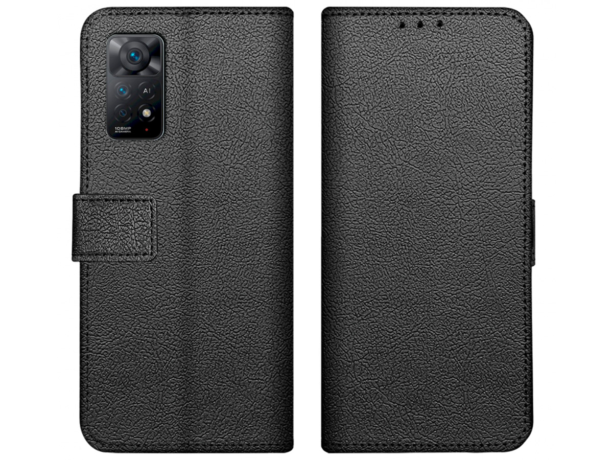 Just in Case Wallet Case Zwart - Xiaomi Redmi Note 11 Pro hoesje