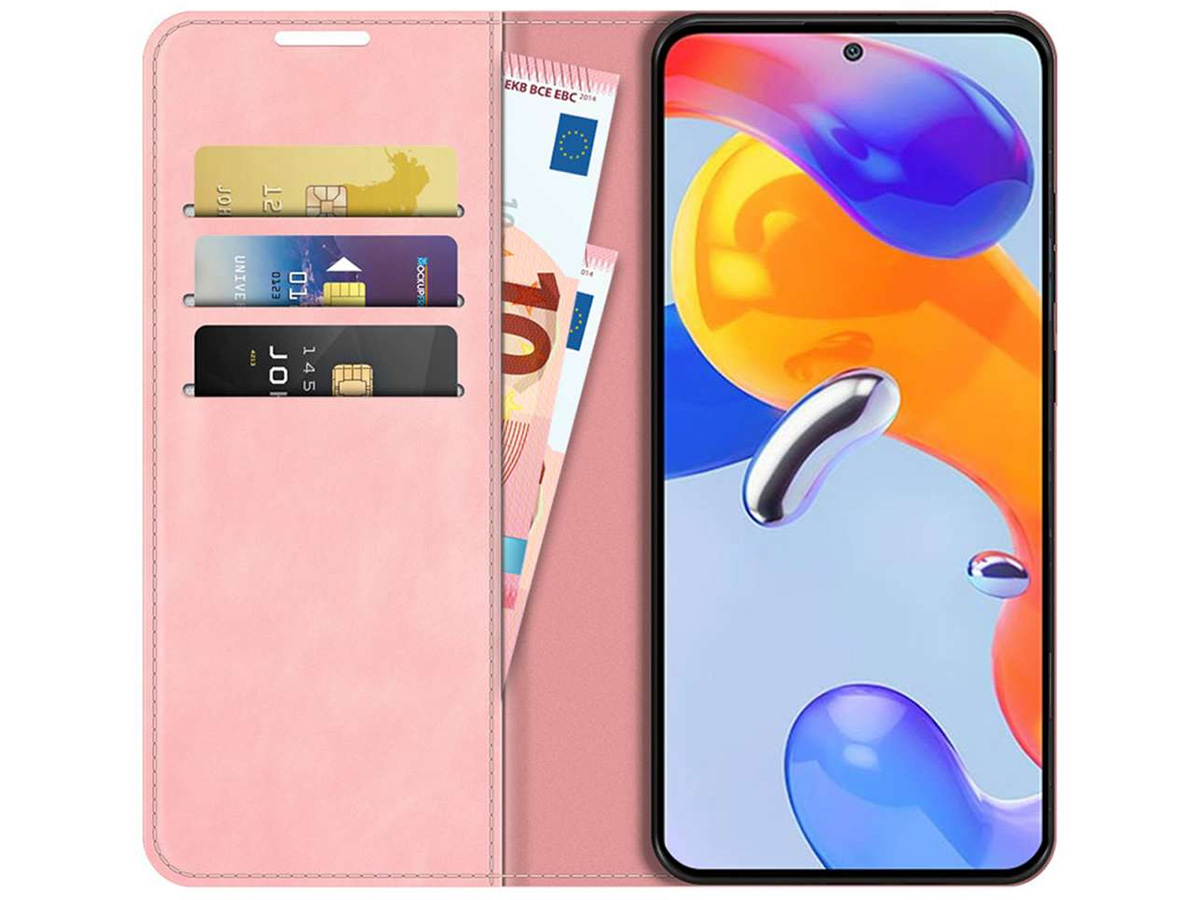 Just in Case Slim Wallet Case Roze - Xiaomi Redmi Note 11 Pro hoesje