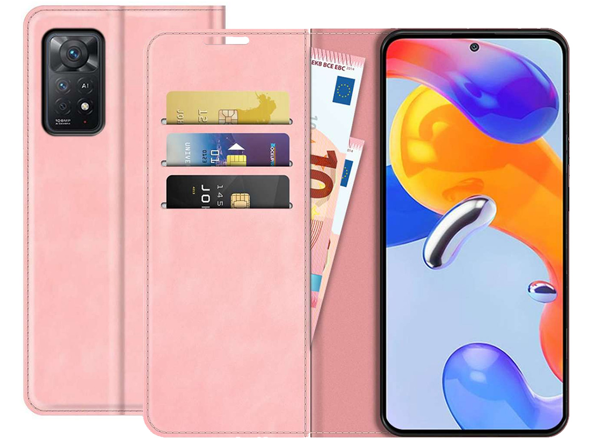 Just in Case Slim Wallet Case Roze - Xiaomi Redmi Note 11 Pro hoesje