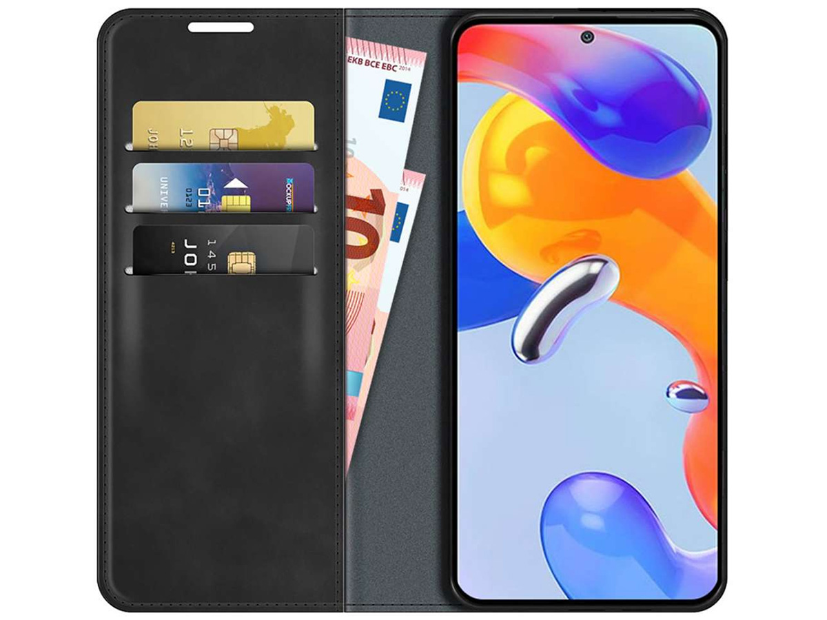 Just in Case Slim Wallet Case Zwart - Xiaomi Redmi Note 11 Pro hoesje